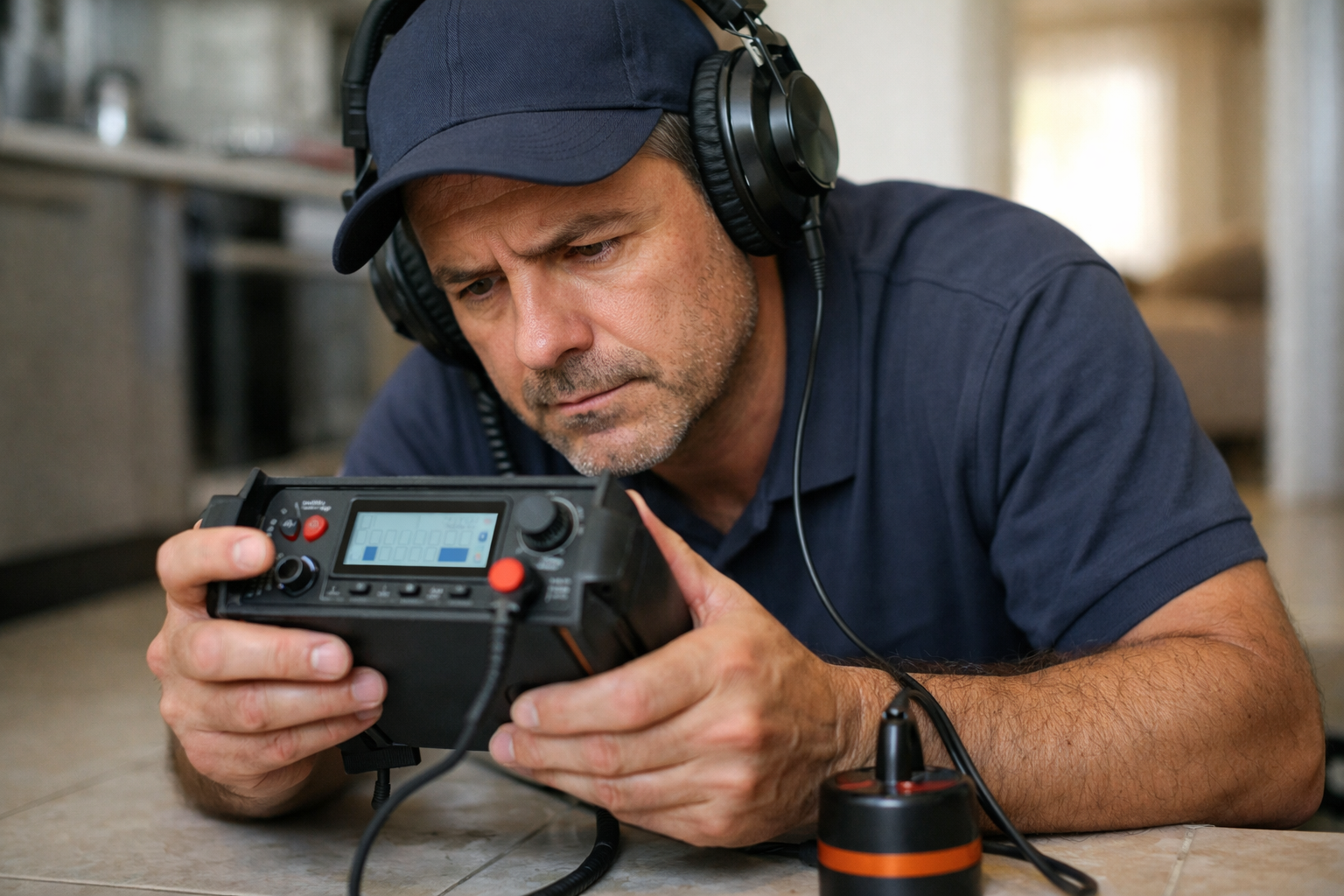 Caça Vazamento com Geofone