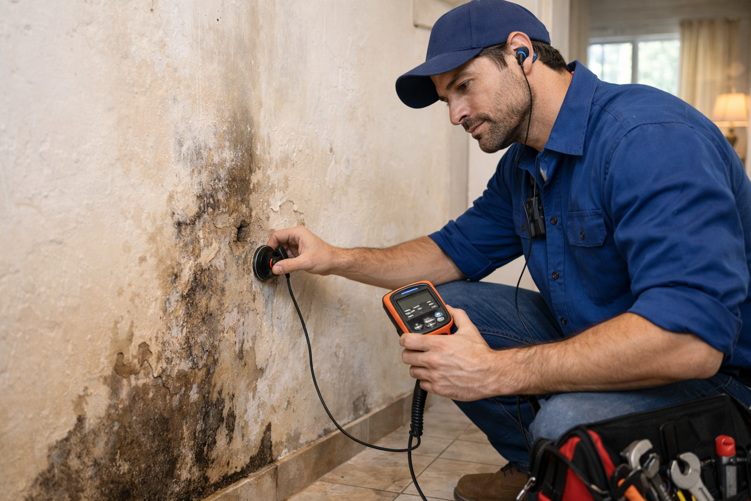 Caça vazamento infiltração em Maringá