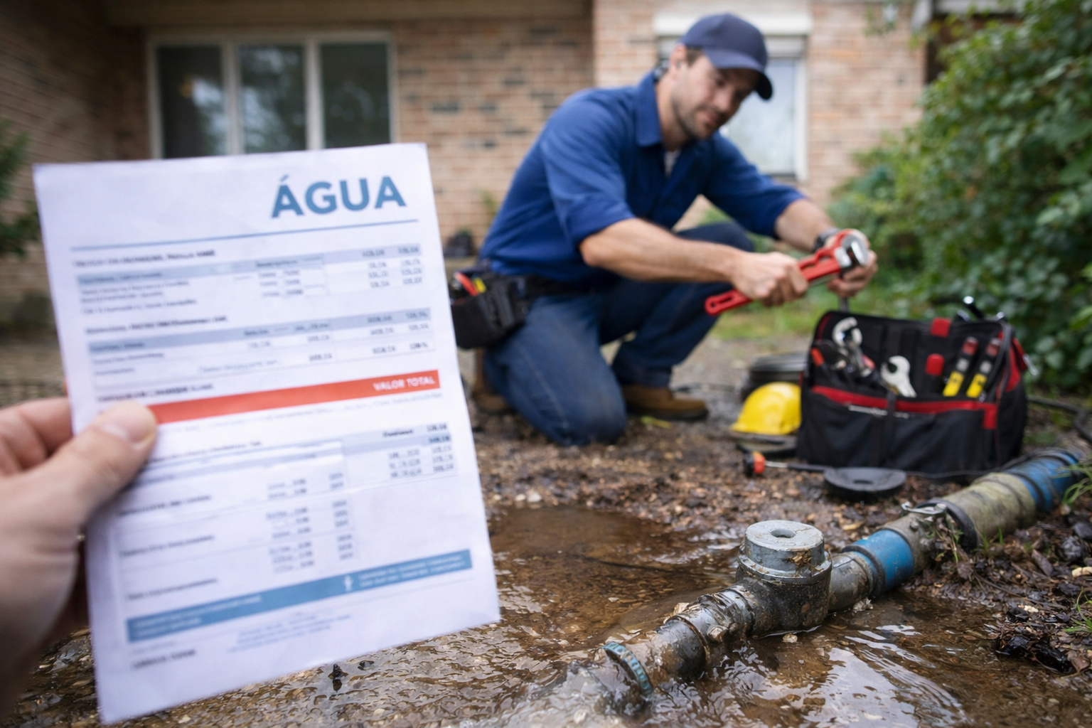 Conta de água alta vazamento em Maringá resolva hoje mesmo