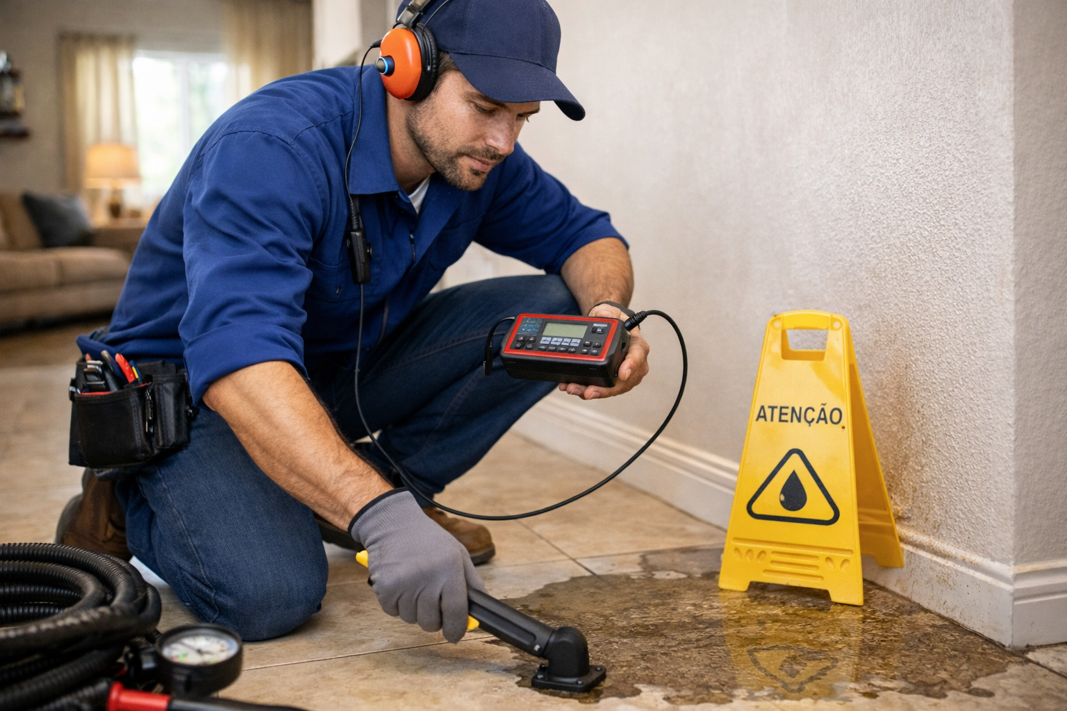 Localização de vazamento em Maringá